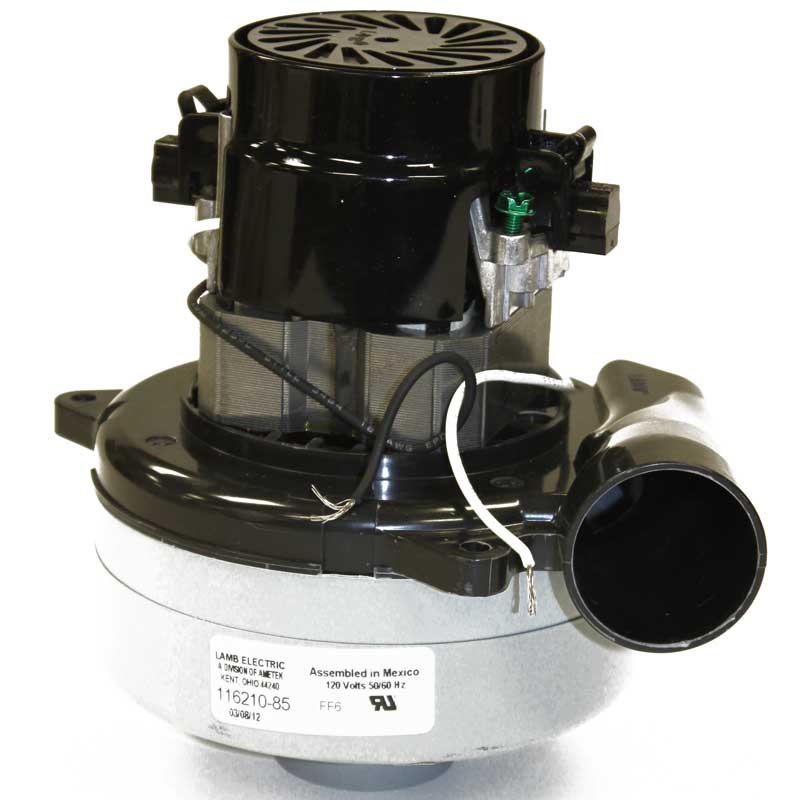 116210-85  Ametek motor, Lamb 2 Stage, Bypass W/Horn, Ball/Sleeve