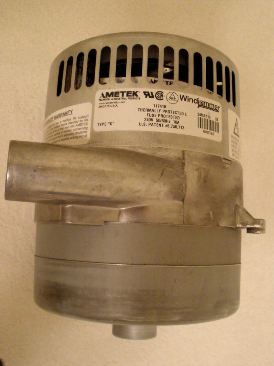 117417-04 Ametek Windjammer Motor, 3 stage, 120 Volt