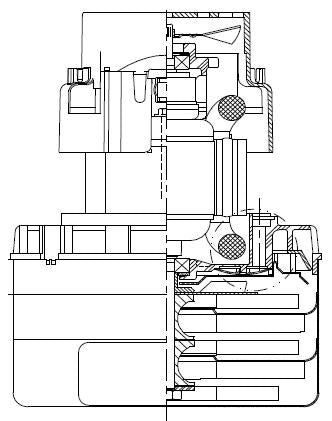 119438-07 Ametek vacuum motor 24 volt