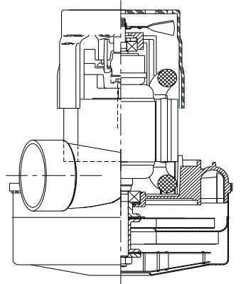 119631-00 Ametek vacuum motor Assembly Eureka Cv1601 N/S Central