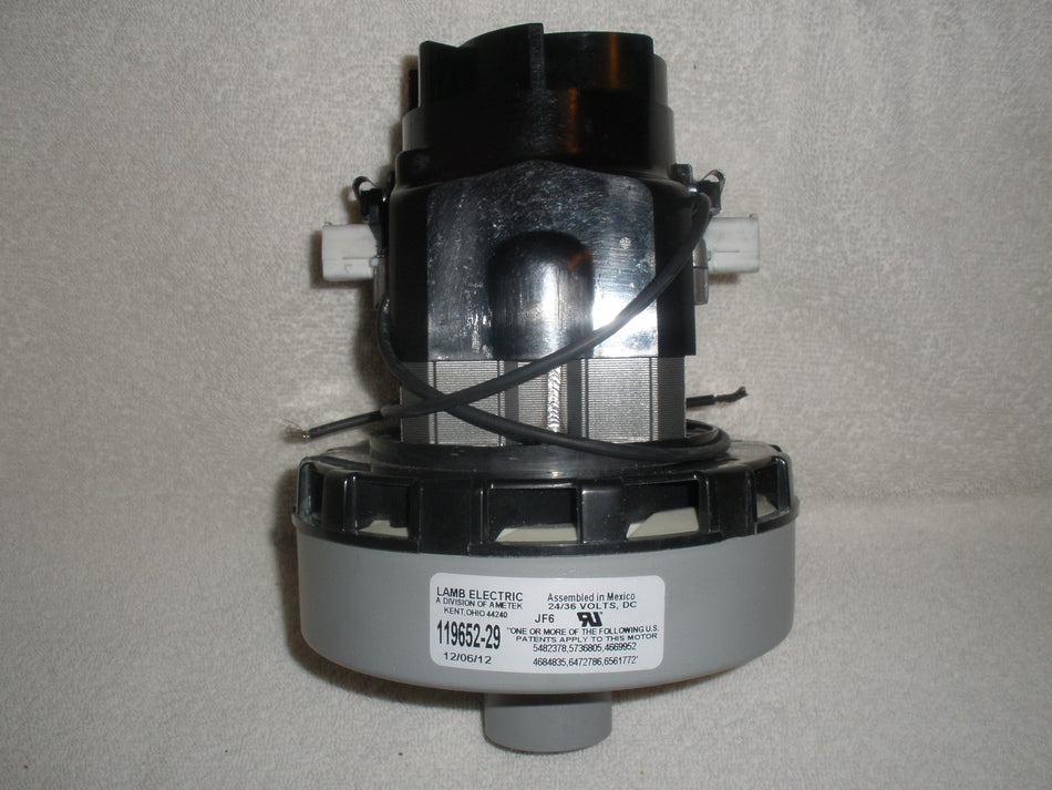 119652-29 Ametek vacuum motor, Lamb 5.7", 24 Volt, 1 Stage, Quiet Series