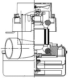 119679-07 Ametek vacuum motor Packard Terminals