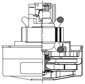 119697-00 Ametek vacuum motor Lighthouse brand also available but is .8" taller and also more powerful and uses less power