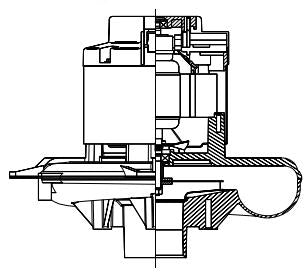 119896-00 Ametek vacuum motor 230 volt