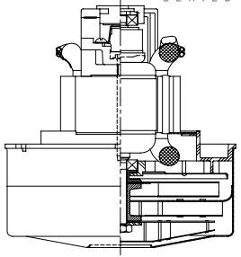 119903-00 Ametek vacuum motor 240 volt