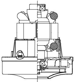 119928-00 Ametek vacuum motor 4.8" 262 AirWatts 240 volts