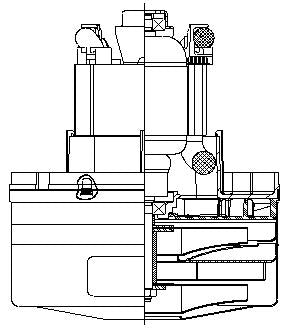 119998-07 Ametek vacuum motor 240 volt Packard Terminals, Replaced by 119998-41