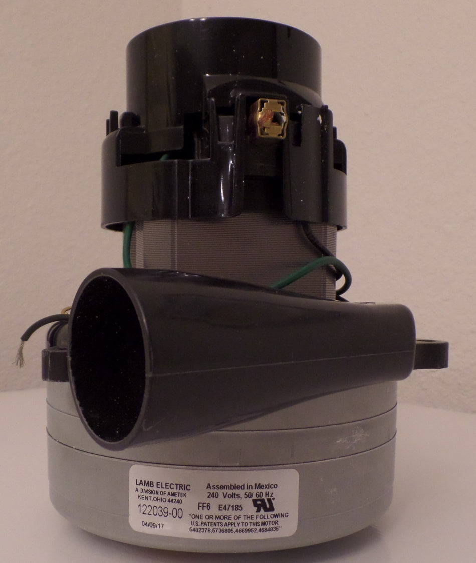 122039-00 Ametek vacuum motor-Ametek 240V, 2 Stage, Double Ball Bearing