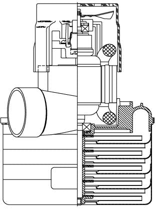 122050-00 Ametek vacuum motor 5 Stage HVLP