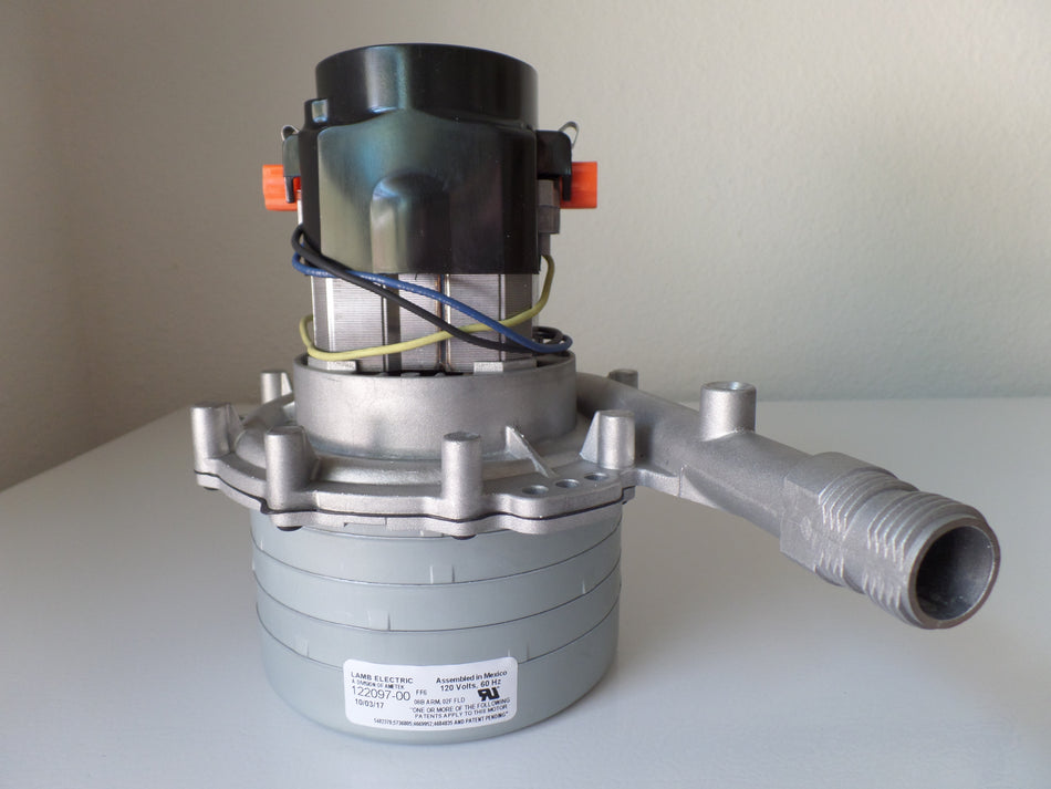 122097-00 Ametek vacuum motor, 6 Stage Fan System, 5.7, 120 Volt, Single Speed