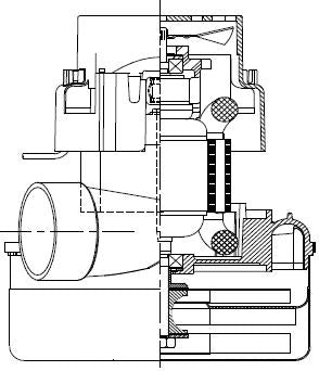 122101-07 Ametek vacuum motor 240 volt