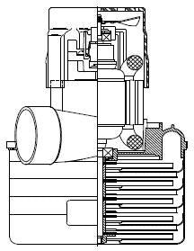 122146-00 Ametek vacuum motor 5 stage 230 volts, HVLP