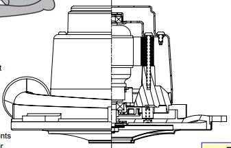 122165-00 Ametek vacuum motor 8.4" 240v