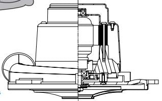 122170-18 Ametek vacuum motor 8.4" 120v