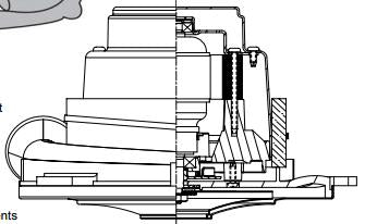 122171-07 Ametek vacuum motor 8.4" 120v