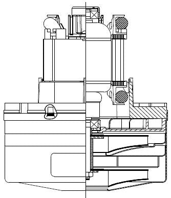 122286-07 Ametek vacuum motor 5.7" 230v, 2 stage