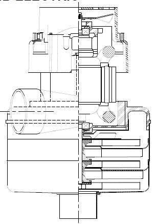 122497-07 Ametek vacuum motor 3 stage, 5.7" with 24 Volt