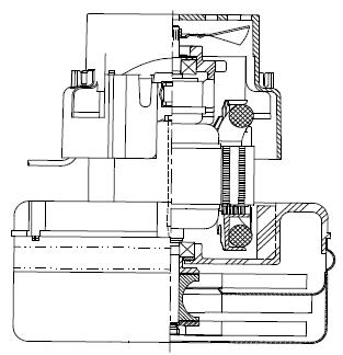 122585-00 Ametek vacuum motor 2 stage, 5.7" with, 120 Volts