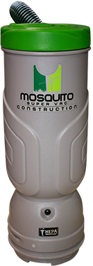 Mosquito 10-Quart Construction HEPA Backpack Vacuum - Standard Lid - Standard Hose - Sidewinder Tool Kit