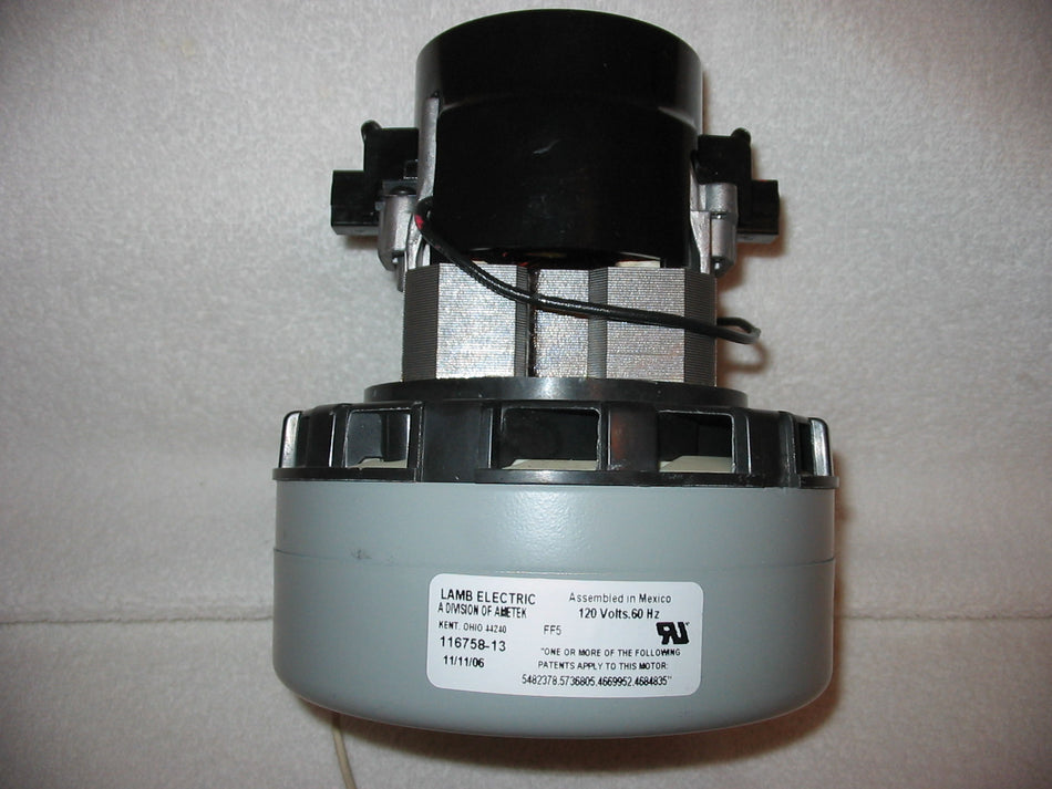 116758-29  Ametek motor, Lamb 5.7, 120 Volt, 2 Stage Quiet Series