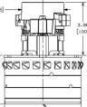 LH6596-13 Lighthouse vacuum motor, 5.7in., 36V, 3 stage