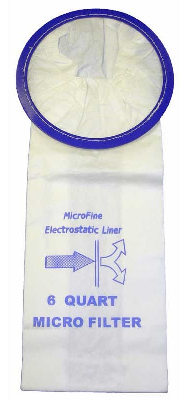 10 pack of 6 quart paper vacuum bags for ProVac AviationVac, QuietPro BP, QuarterVac, Super QuarterVac, Super QuarterVac Hepa, TailVac Vacuums (Replaces ProTeam 100431)